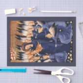 JUNGFRAU MIT KIND, ANGELN, CHRISTMAS JOACE-LIEBE SEIDENPAPIER (Handwerk)