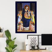 JUNGFRAU MIT KIND, ANGELN UND SITZEN POSTER (Heimbüro)