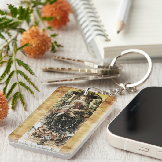 JUNGFRAU MIT KIND, Ave Maria Gebetssaal Schlüsselanhänger (Vorderseite rechts)