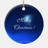 JUNGFRAU MIT KIND ,Blue Sapphire Gem Weihnachten Keramik Ornament (Hinten)