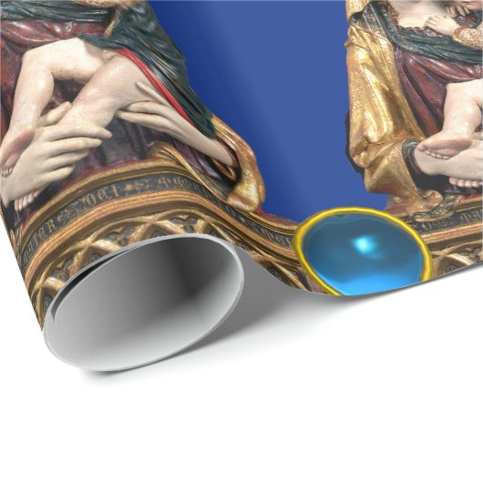 JUNGFRAU MIT KIND GESCHENKPAPIER (Rolleneckpunkt)