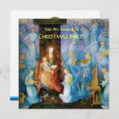 JUNGFRAU MIT KIND - KONZERT MIT ANGELN Champagner Einladung (Vorne/Hinten)