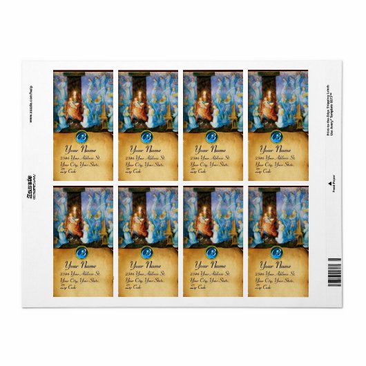 JUNGFRAU MIT KIND - KONZERT MIT ANGELN MONOGRAMM (Vorne)