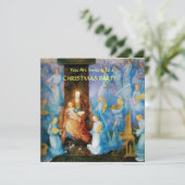 JUNGFRAU MIT KIND - KONZERT MIT ANGELS-Goldmetall Einladung (Stehend Vorderseite)