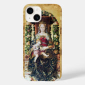 JUNGFRAU MIT KIND , Pergament Case-Mate iPhone Hülle (Rückseite)