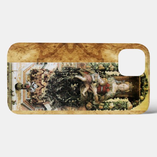 JUNGFRAU MIT KIND , Pergament Case-Mate iPhone Hülle (Rückseite (Horizontal))