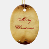 JUNGFRAU MIT KIND , Pergament Keramikornament (Hinten)