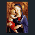 JUNGFRAU MIT KIND POSTER<br><div class="desc">Italienisches Spätmittelalterliches Meisterwerk aus Fra Beato Angelico , Florenz - Italien.</div>