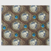 JUNGFRAU MIT KIND ,Saphirsteinen Geschenkpapier (Flach)