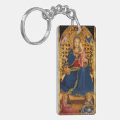JUNGFRAU MIT KIND UND ANGELN 2 SCHLÜSSELANHÄNGER (Vorderseite links)