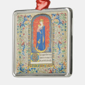 JUNGFRAU MIT KIND UND ANGELN Antike Wirbel Ornament Aus Metall (Links)