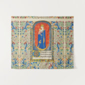 JUNGFRAU MIT KIND UND ANGELN Antike Wirbel Wandteppich (Vorderseite (Horizontal))