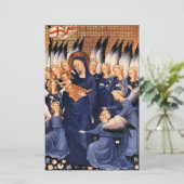 JUNGFRAU MIT KIND UND ANGELN BRIEFPAPIER (Stehend Vorderseite)