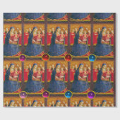 JUNGFRAU MIT KIND UND ANGELN Fra Angelico Xmas Geschenkpapier (Flach)