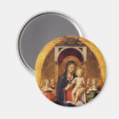 JUNGFRAU MIT KIND UND ANGELN MAGNET (Vorderseite/Rückseite)