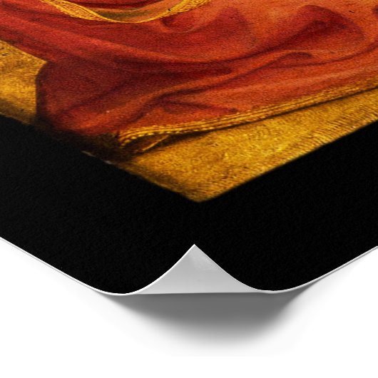 JUNGFRAU MIT KIND UND ANGELN von Fra Angelico Poster (Ecke)