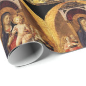 JUNGFRAU MIT KIND UND ANGELN Weihnachten Geschenkpapier (Rolleneckpunkt)