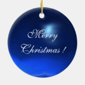 JUNGFRAU MIT KIND UND SITZEN, blaues Saphir Keramikornament (Hinten)