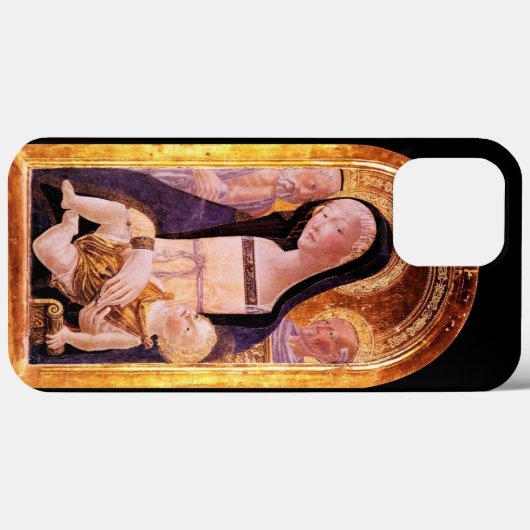 JUNGFRAU MIT KIND UND SITZEN Case-Mate iPhone HÜLLE (Rückseite (Horizontal))