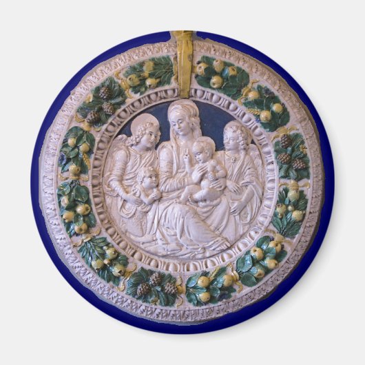 JUNGFRAU MIT KIND UND SITZEN MAGNET (Vorne)