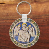 JUNGFRAU MIT KIND UND SITZEN SCHLÜSSELANHÄNGER (Rückseite)