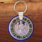 JUNGFRAU MIT KIND UND SITZEN SCHLÜSSELANHÄNGER (Rückseite)