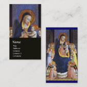 JUNGFRAU MIT KIND UND SITZEN VISITENKARTE (Vorne/Hinten)