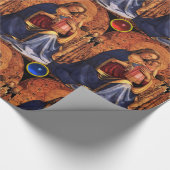 JUNGFRAU MIT KIND UND SITZEN,Ziegel Weihnachten Geschenkpapier (Ecke)