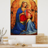 JUNGFRAU MIT KIND UND SÜDEN VON Fra Angelico Poster (Küche)