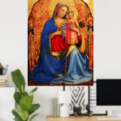 JUNGFRAU MIT KIND UND SÜDEN VON Fra Angelico Poster (Heimbüro)