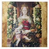 JUNGFRAU MIT KIND von Carlo Crivelli Parchment Fliese (Vorderseite)