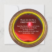 JUNGFRAU MIT KINDER Weihnachts-Party Red Ruby Einladung (Rückseite)