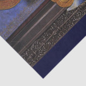 JUNGFRAU MIT KINDERANGELN UND SITZEN Weihnachten Seidenpapier (Detail)