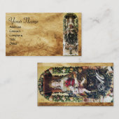 JUNGFRAU MIT KINDERMONOGRAMM VISITENKARTE (Vorne/Hinten)