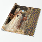 JUNGFRAU MIT KINDERN, MUSIKELN CHRISTMAS GESCHENKPAPIER (Ungerollt)