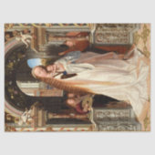 JUNGFRAU MIT KINDERN, MUSIKELN CHRISTMAS SEIDENPAPIER (Vorderseite)