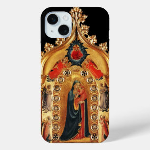 JUNGFRAU MIT KINDERN UND ANGELN GOLD SACRED ART IC iPhone 15 MINI HÜLLE