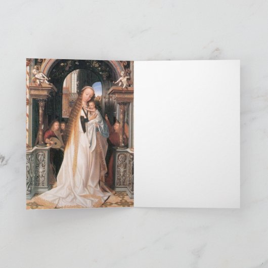 JUNGFRAU MIT KINDERN UND ANGELN NUR WEIHNACHTEN (Innenseite)