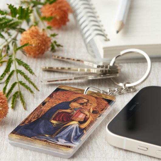 JUNGFRAU MIT KINDERN UND SITZEN 2 SCHLÜSSELANHÄNGER (Vorderseite rechts)