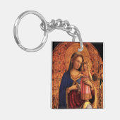 JUNGFRAU MIT KINDERN UND SITZEN 2 SCHLÜSSELANHÄNGER (Vorderseite links)