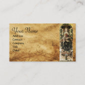 JUNGFRAU MIT KINDERPergament Visitenkarte (Vorderseite)