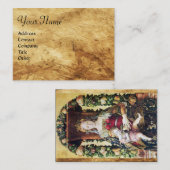 JUNGFRAU MIT KINDERPergament Visitenkarte (Vorne/Hinten)
