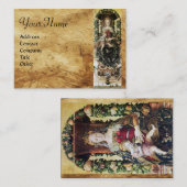 JUNGFRAU MIT KINDERPergament Visitenkarte (Vorne/Hinten)