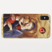 JUNGFRAU MIT KINDERRed Ruby Monogramm Case-Mate iPhone Hülle (Rückseite (Horizontal))