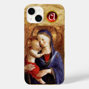 JUNGFRAU MIT KINDERRed Ruby Monogramm Case-Mate iPhone Hülle