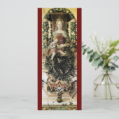 JUNGFRAU MIT KINDERrot Einladung (Stehend Vorderseite)