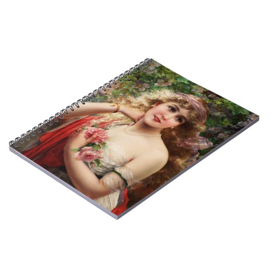 Jungfrau mit Rose Notizblock (Linke Seite)