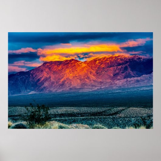 Jungfrau Mountains Sunset Poster (Vorne)