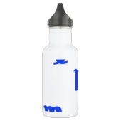 Jungfrau-Muster-Blau Trinkflasche (Links)