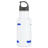 Jungfrau-Muster-Blau Trinkflasche (Rückseite)